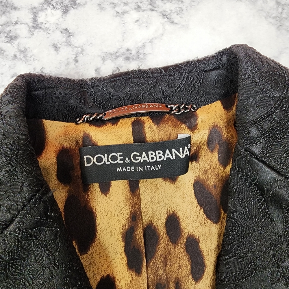 Dolce & Gabbana Jacquard Single Breast Blazer - Picture 5 of 12